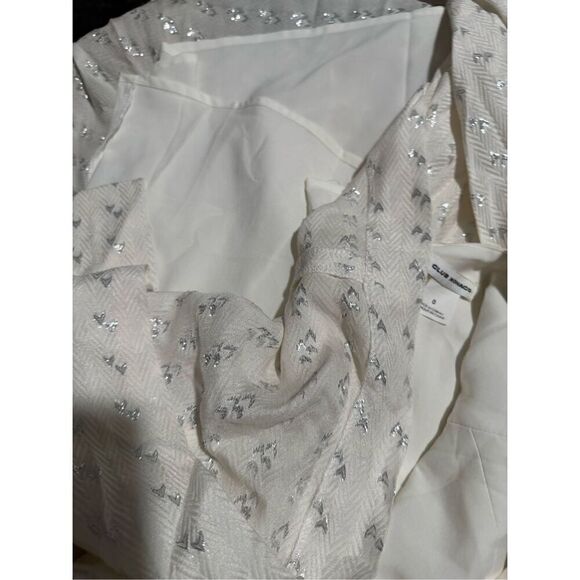 Club Monaco seanell flare ivory silver metallic design 0 - Picture 5 of 8